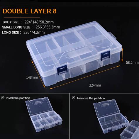 Купить 6-36 сетчатый отсек, пластиковый ящик для хранения ювелирных ...