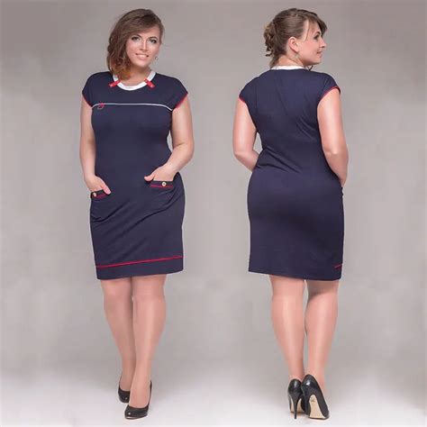 Big size 6XL woman dress 2018 hot summer short Sleeve patchwork dresses ...