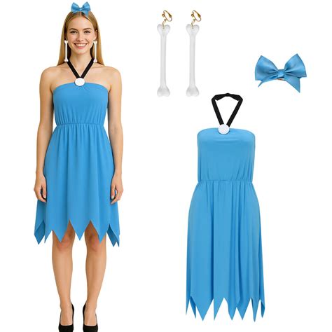 The Flintstones Betty Rubble Cosplay Costume Dress Vikidoky – VikiDoky