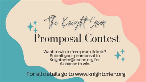 Promposal Contest Submissions The Knight Crier