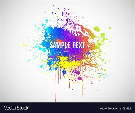 Abstract Paint Splash Background Royalty Free Vector Image