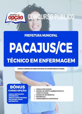 Apostila Prefeitura De Pacajus Ce T Cnico Em Enfermagem