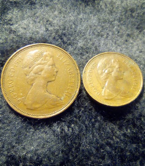 Rare 1971 1p and 2p, Coin, Circulated,collectable. - Etsy