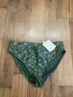 Cyn Luca Large Med Coverage Bikini Bottoms Moon Sun Design New W