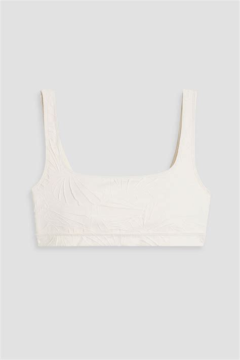 LOULOU STUDIO Hephaistos Stretch Jacquard Bikini Top THE OUTNET