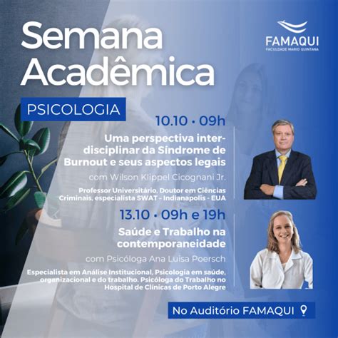 Faculdade De Psicologia Porto Alegre - SEMANA ACADÊMICA 2022 - PSICOLOGIA em Porto Alegre - Sympla
