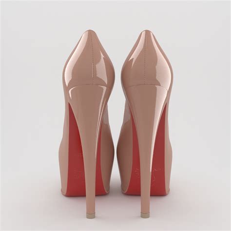 Christian Louboutin Daffodile Nude 3d Max