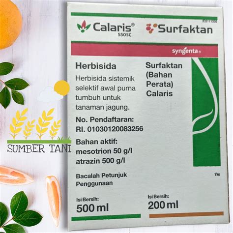 Herbisda CALARIS Surfaktan 500ml Obat Anti Gulma Untuk Tanaman Jagung