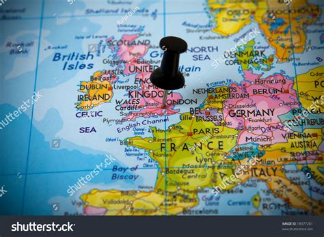 Small Pin Pointing On London Uk Stock Photo 18377281 Shutterstock