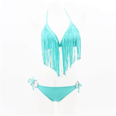 Fashion Design Tassel Bikini Swimear Factory Wholesale