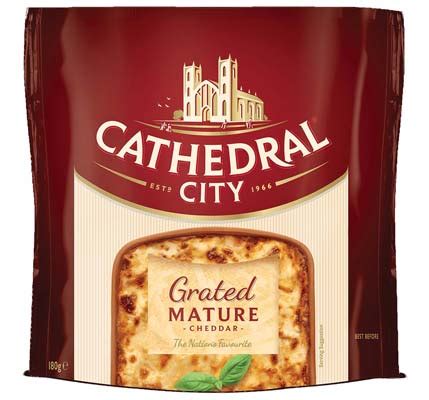 Cathedral City Grated Mature Cheddar UK Frozen Food