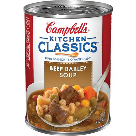 Campbell S Kitchen Classics Beef Barley Soup 14 5 Oz Can Reviews 2022