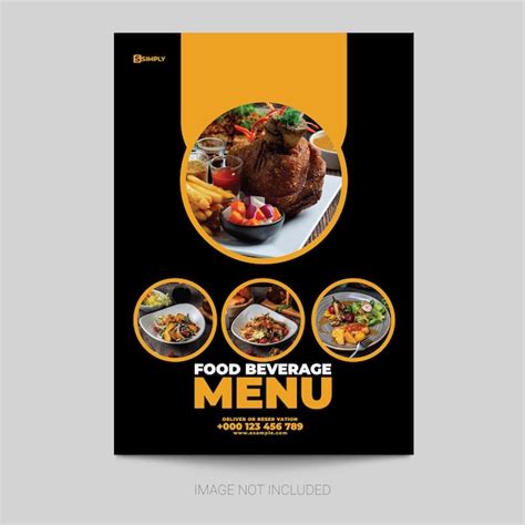 Premium Vector Restaurant Flyer Design Template Premium Vector