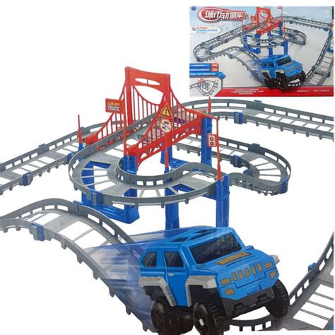 Cars And Motorcycles Battery Operated Racing Track Game Car Racing