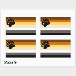 Gay Bear Pride Flag Rectangular Sticker Zazzle