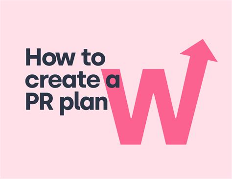 how to create a pr plan