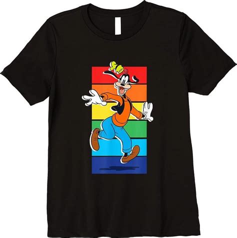 Disney Goofy Rainbow T Shirts