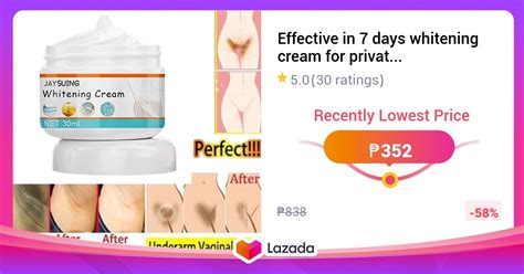 Effective In Days Whitening Cream For Private Parts Singit Inguinal Inner Thigh Groin Bikini