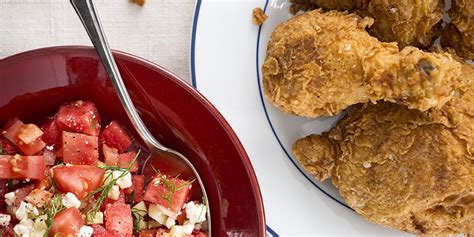 Michy’s Fried Chicken and Watermelon Salad - Andrew Zimmern