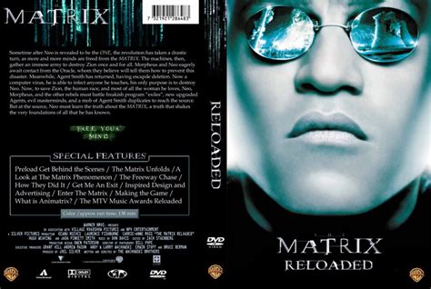 Matrix Reloaded Movie DVD Custom Covers 5885Matrix Trilogy 2 Of 3