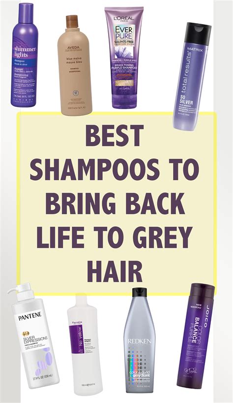 8 Best Shampoos For Grey Hair In 2024 In 2024 Shampoo For Gray Hair Brighten Gray Hair