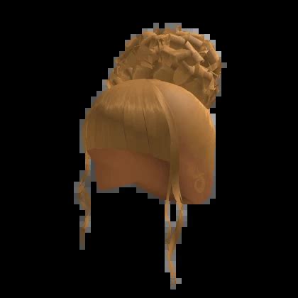 Curly Bun X Bangs Blonde Roblox Item Rolimon S