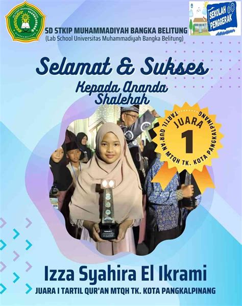 Siswi Sd Stkip Muhammadiyah Bangka Belitung Juara I Tartil Qur An Mtqh