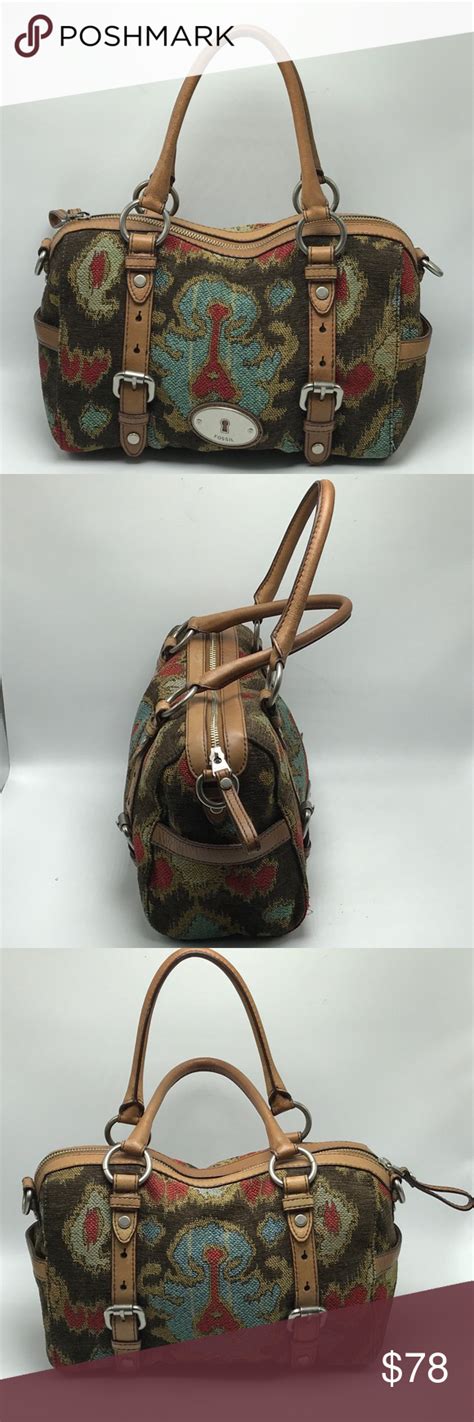 Fossil Tapestry Leather Maddox Bag Bags Leather Fossil Bags