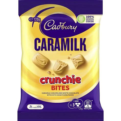 Buy Cadbury Caramilk Crunchie Chocolate Bites 120g Online Worldwide Delivery Australian Food