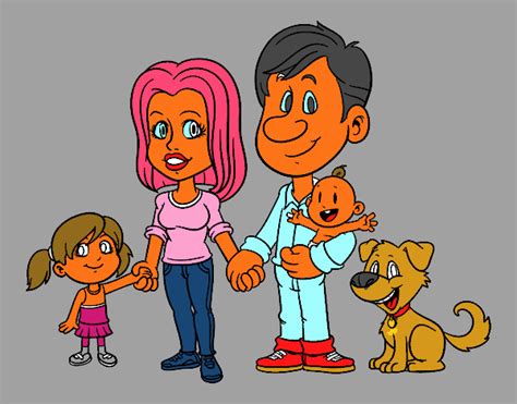 Dibujo de Una familia unida pintado por en Dibujos net el día 12 01 24