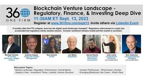 Blockchain Venture Landscape Regulatory Finance Investing Deep