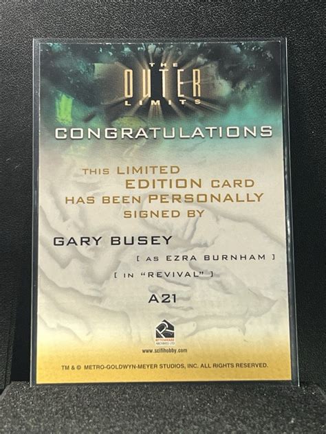 2003 Rittenhouse Outer Limits Sex Cyborgs Science Fiction A21 Gary