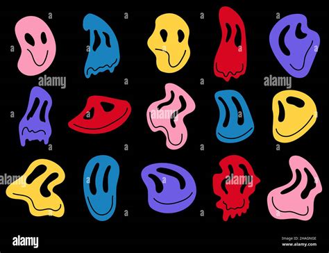 Distorted Faces Stock Vector Images Alamy