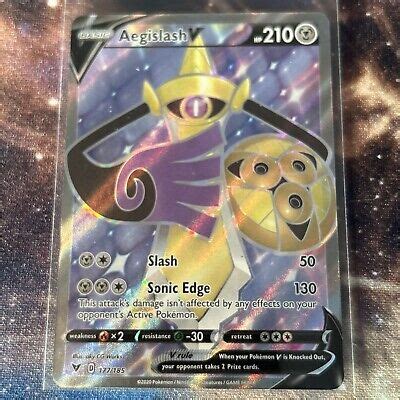 Aegislash V Full Art Swsh Vivid Voltage Pok Mon Tcg Nm Mint