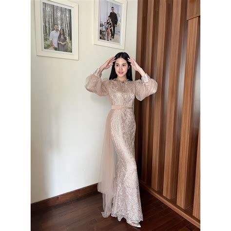 Jual Amrthelabel Alamanda Hijab Nude Cream Shopee Indonesia