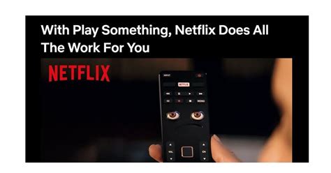 Netflix Tests Play Something Feature On Mobile