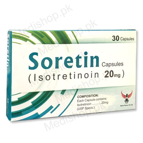 Soretin Capsules 20mg – Medishop.pk