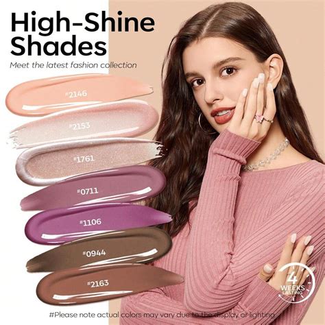Modelones Gel Nail Polish Kit With U V Light 7 Shades Of Creamy Neutral Nude Gel Manicure Kit