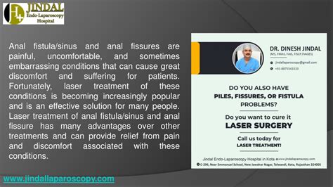Ppt Benefits Of Laser Treatment Of Anal Fistula Sinus Anal Fissure Powerpoint Presentation