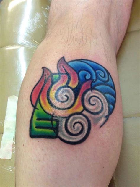 4 Elements Avatar Tattoo Volph