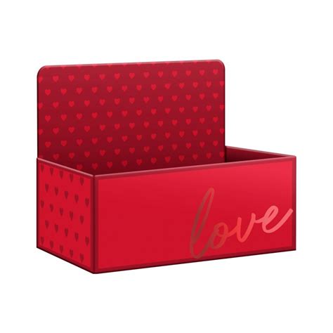 Caixa Display Passion c Hot Stamping cmx cmx cm pç Vermelho