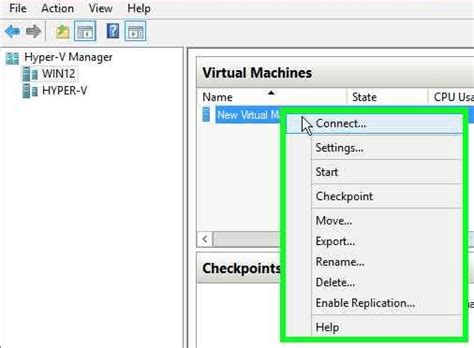 How To Create Virtual Machine From Hyper V Manager Windows Server