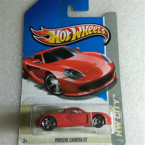 MERAH Hot WHEELS PORSCHE CARRERA GT Hw CITY CARD 2013 Red Color Antique Shopee Malaysia