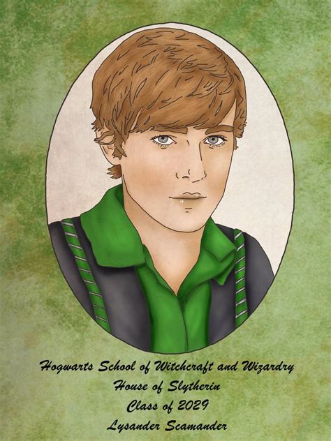 Lysander Scamander By Danielle ©2014 Rolf Scamander Newt Scamander