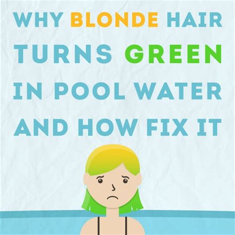 Green Hair Pool Chlorine Green Hair Pool Day Hair Green Pool Blonde