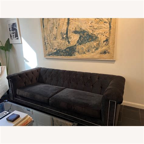 Mitchell Gold Bob Williams Velvet Sofa Aptdeco