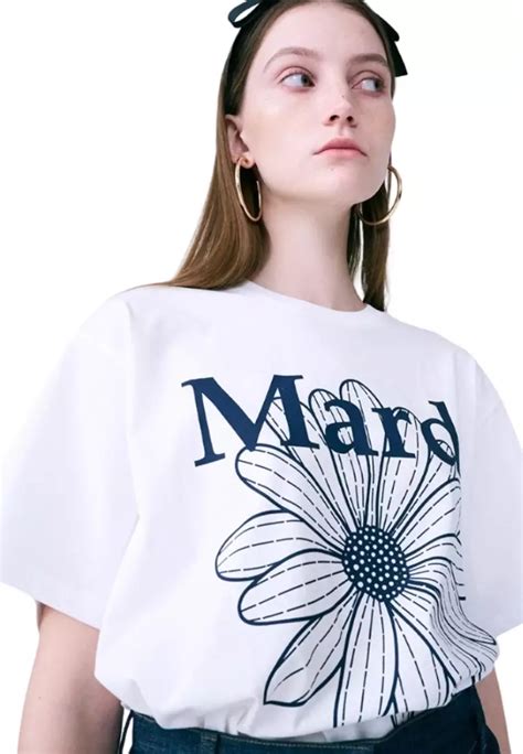 Jual Mardi Mercredi Tshirt Flowermardi - Ivory Navy Original 2025 ...