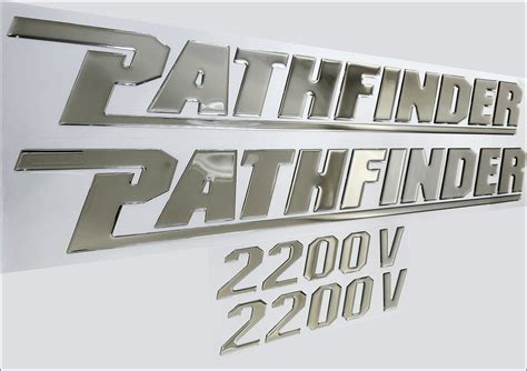 Pathfinder Boat Emblem Domed Decals Stickers Set Of Two Etsy