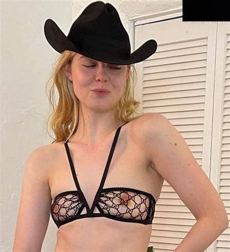 Elle Fanning Showing Off Her Nipples On Ig Nude Celebs