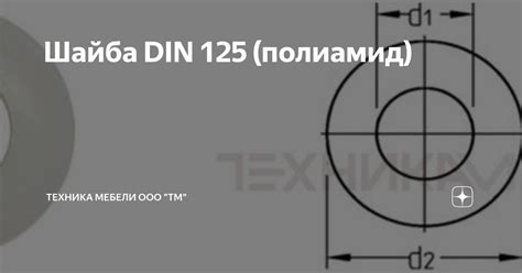 Шайба DIN 125 (полиамид) | Техника мебели ООО "ТМ" | Дзен